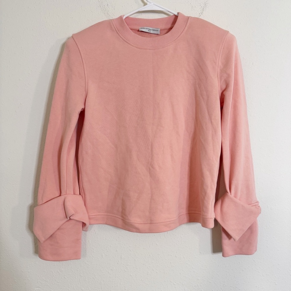 Maria vittoria paolillo MVP soft pink crewneck sweater